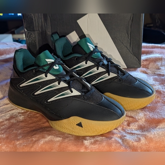 Dame Certified 3 Adidas New Black Green Basketball Shoes Sz 8 Damian Lillard NBA main image 10